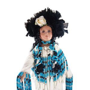 Rare Vintage Rustie Dolls 32" Little Doe Native American Princess Ltd Ed…